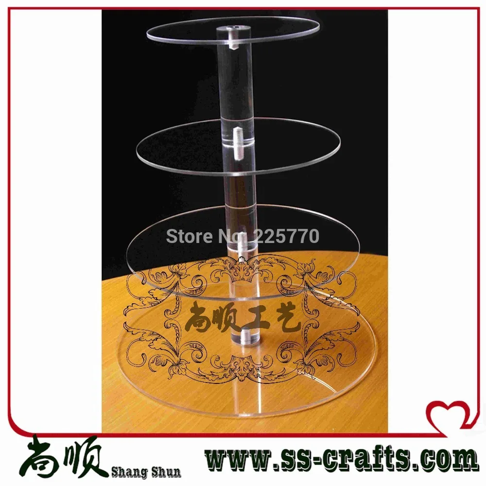 

4 tier round acrylic cupcake stand, 4 tier round perspex cupcake stand ,4 tier wedding cake stand
