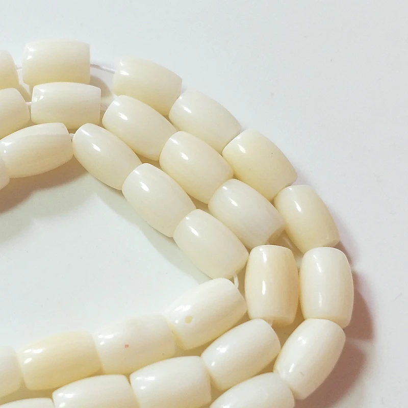 2021 New 5*8MM 20pieces/bag Natural White Coral Oval Shape Beads for DIY Necklace Bracelet Jewelry Making Accessories