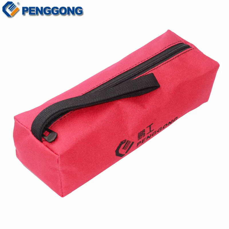 PENGGONG-Bolsa de almacenamiento para herramientas, bolsa de utilidad impermeable de lona Oxford, multiusos para piezas pequeñas de Metal con asas de transporte, 1 ud.