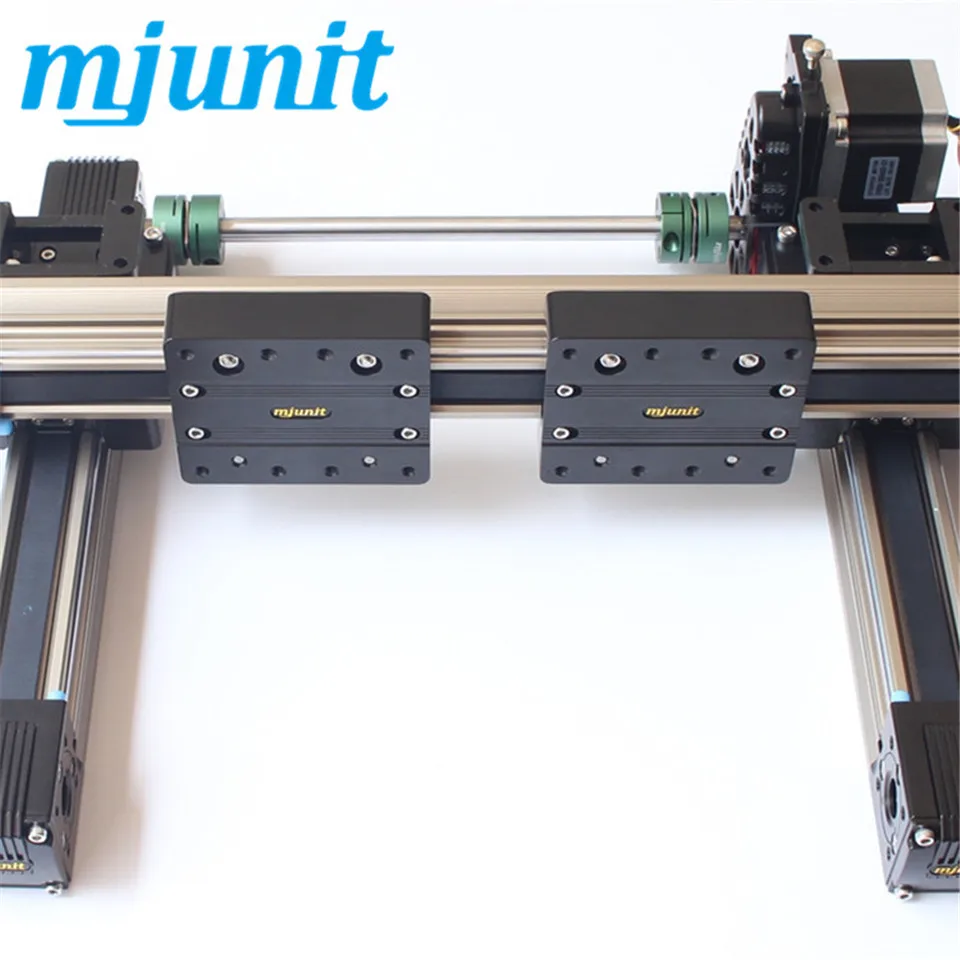 

mjunit MJ45 Belt drive linear actuator with 350mm total length 4 rails for motor 57