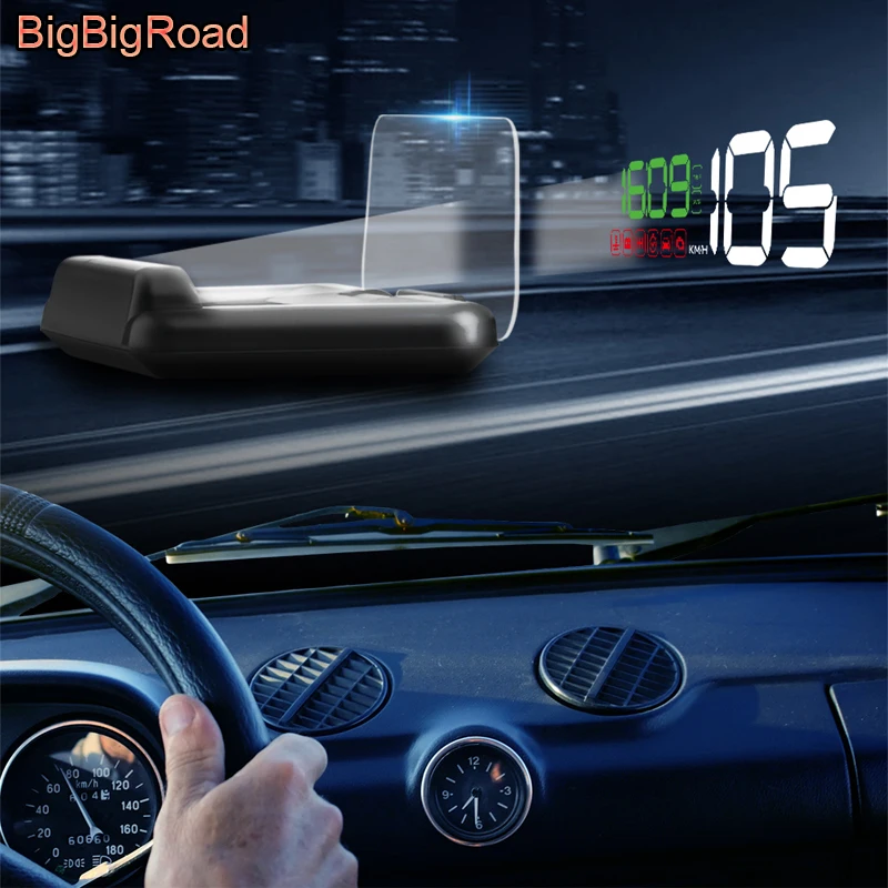 BigBigRoad Car Windscreen Projector On-Board Computer HUD Head Up Display For Lexus 450H LX470 LX570 RX350 RX300 IS250 EX ES350