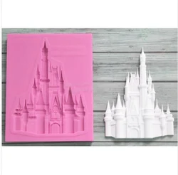 silicone fondant mold castle church wedding christmas cake decoration mold food grade silicone molds DIY sugar craft tools