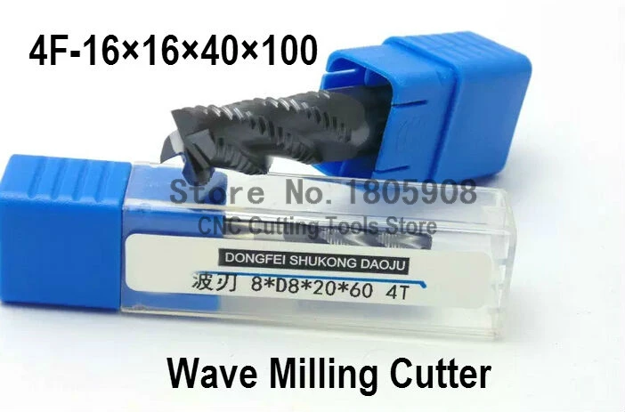 

wave carbide milling cutter 4F-16.0MM,16*16*40*100MM alloy Rough milling cutter , CNC milling machine,CNC milling tools, Nc tool