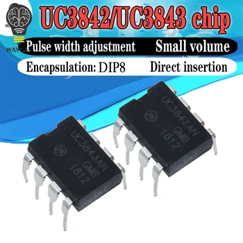 10PCS UC3842AN UC3843AN DIP8 UC3842 UC3843 DIP 3842AN DIP-8 UC3842A UC3843A UC3843B PWM 변조 컨트롤러 칩 IC 