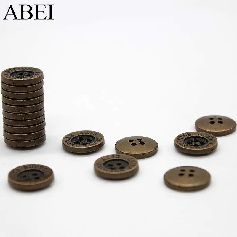 50pcs/lot 15/18/21mm Plastic Buttons Sewing Ornaments Garment Apparel DIY Handmade Jeans Accessories 4 Holes Flatback Button