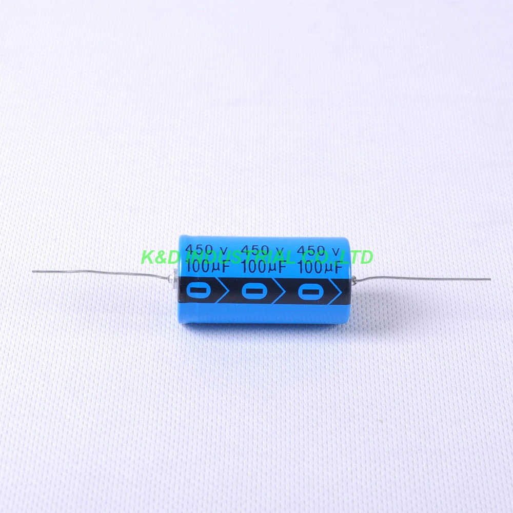 

3 шт. Аксиальный электролитический конденсатор 100 мкФ 100mfd 450V 105 Tube Vintage Amp DIY