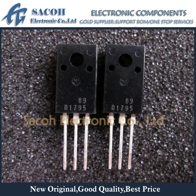 

Refurbished Original 10Pcs/Lot 2SD1795 D1795 2SD1794 D1794 2SD1796 D1796 2SD1797 D1797 TO-220F Silicon NPN Darlington Transistor