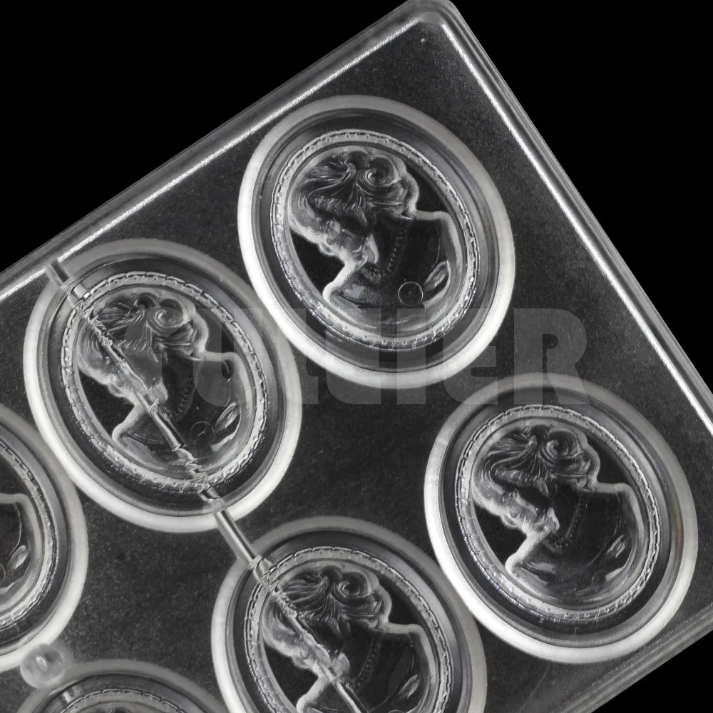 Queen Shape Polycarbonate Chocolate Mold Plastic Pastry Candy Mold For Cake Decorating Baking Suger Craft Tools Bakeware