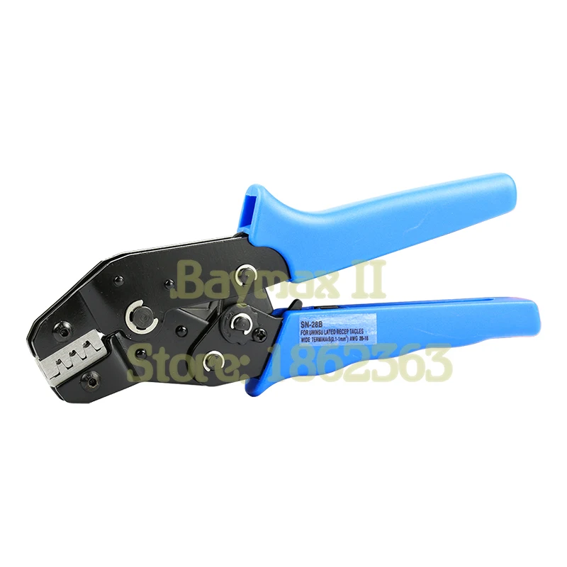 SN-28B Pin Crimping Tool 2.54mm 3.96mm 28-18awg 0.1-1.0mm2 for Dupont Terminals with Wire-electrode Cutting Die Sets