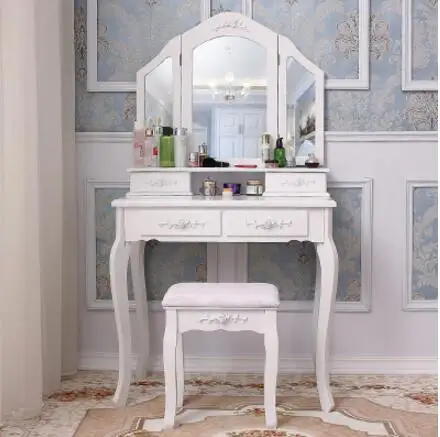 Bedroom of Europe type dresser rural small family model contracted make up stage modern princess mini economy make up table