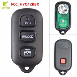 KEYECU New Keyless Entry 4 Button Remote Car Key Fobs for Toyota 4Runner 1999 - 2009, Sequoia 2000 - 2007