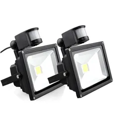 LED Flood Light 10W PIR Infrared Motion Sensor 20W 30W 220V Sensor Floodlight Professional Lamp 50W Outdoor Landscape Lighting
