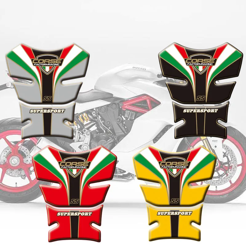 Motorcycle Tank Pad Protector Sticker Fish Bone Sticker Tank Pad Fish Bone Sticker For Ducati SS Supersport 89 - 98 90 91 92 93