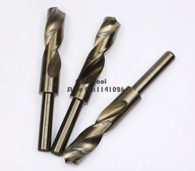 Vástago reducido de 1/2 pulgadas, broca helicoidal de HSS-CO, hoja de 14,0mm-30,0mm para mecanizado de calibre (14/15/16/17/18/19/20/22/25/28/30) mm)