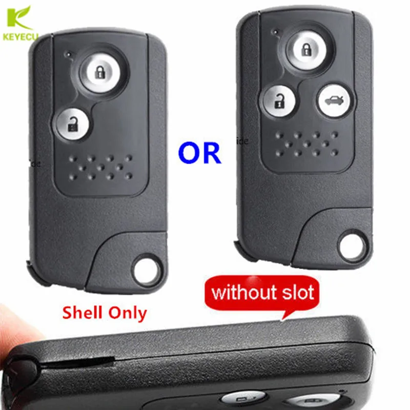 

KEYECU Replacement Smart Remote Key Shell Case Housing 2/3 Button for Honda CR-V 2013 2014 2015 (without Slot on the side)