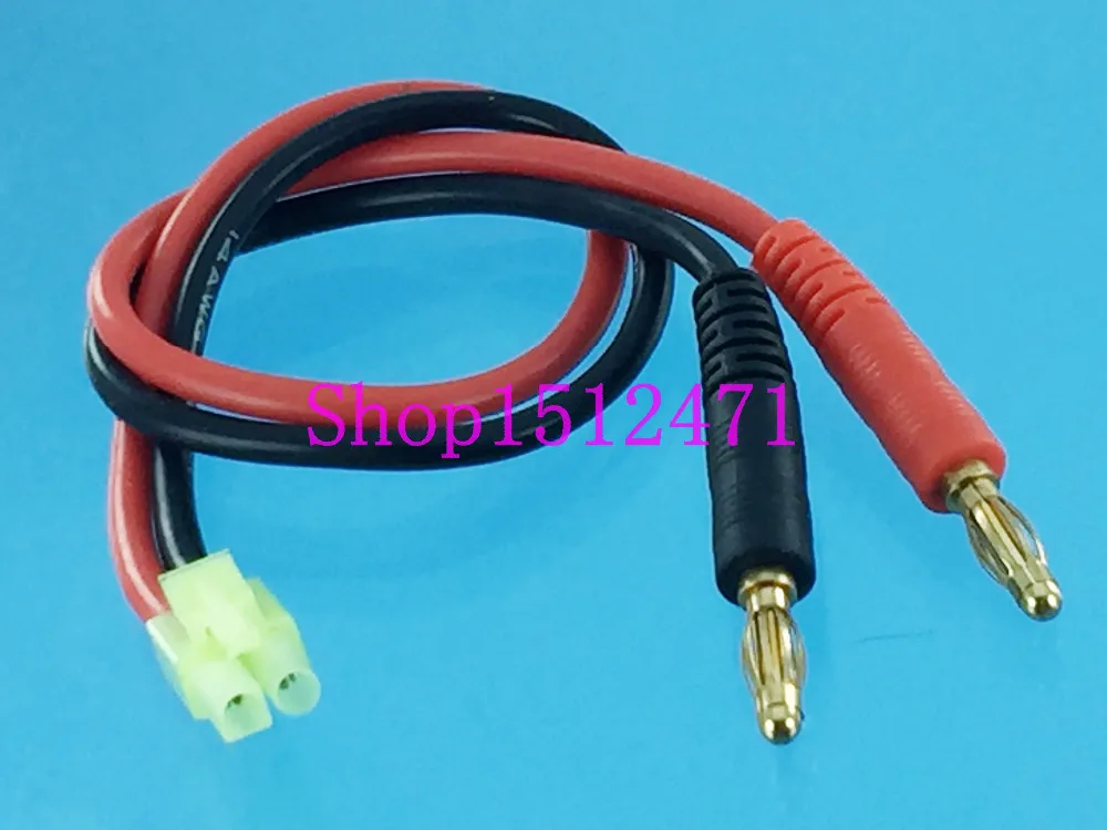 TAMIYA MINI Male to 4mm Bullet Banana charger lead cable 14AWG For AIRSOFT