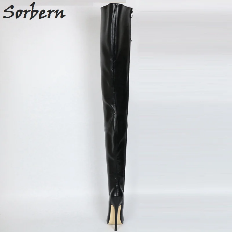 Sorbern Personalized 85Cm Long Boot Women Crotch High Booty Alternative 18Cm High Heel Defiant Footwear Shoes For Crossdressers