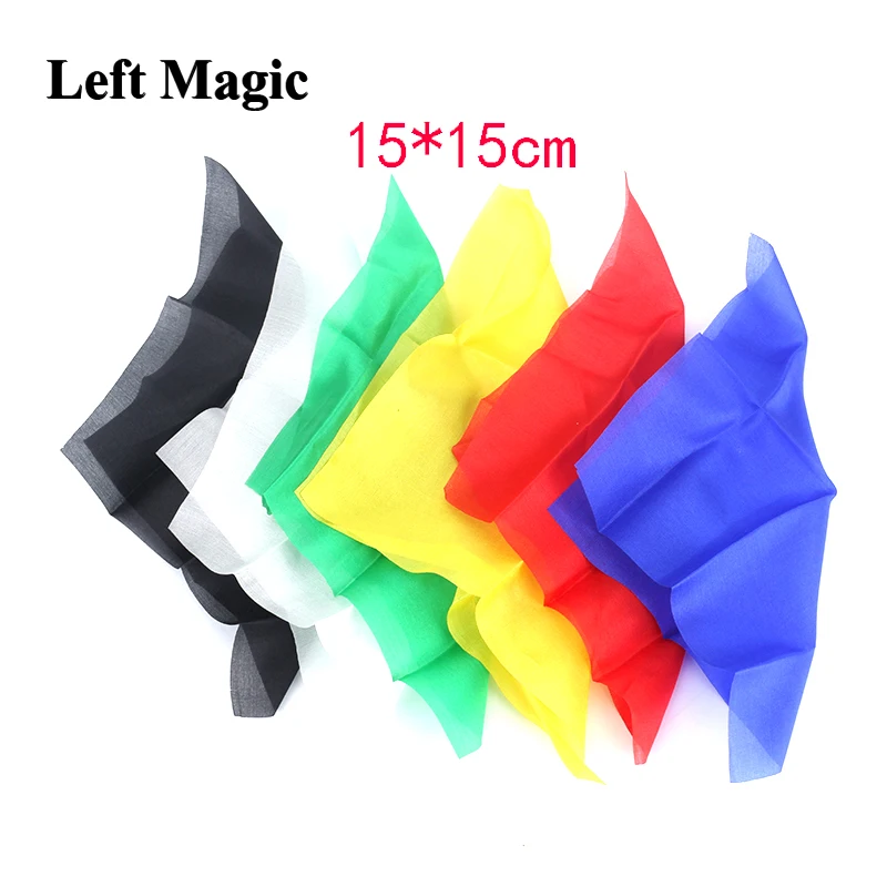 15*15cm Colorful Silk Scarf Magic Tricks Learning & education Magic silk for close up magic prop