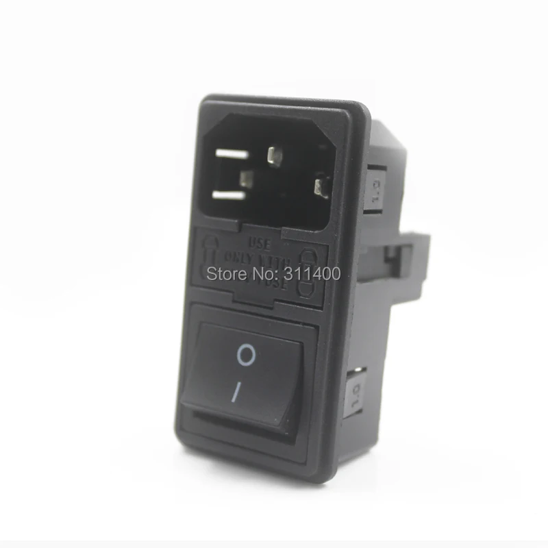 Refletor preto e fusível duplo tipo encaixe