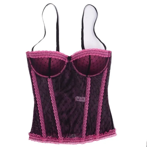 

Fashion breathable shaper lace spaghetti strap sexy set low-waist abdomen drawing push up corset corselets basic beauty care