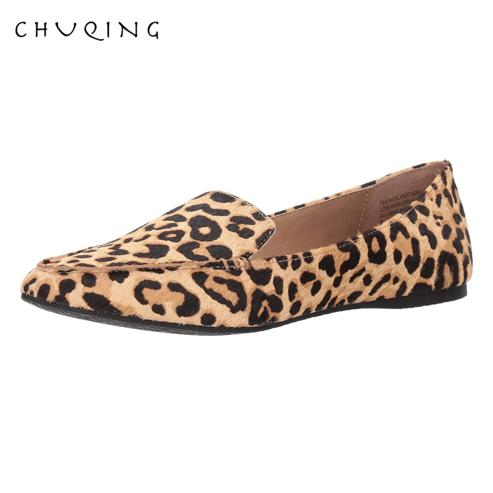 Women\'s Casual Flat Shoes Loafers Women Fashion Comfortable CHUQING Brand Leopard Shoes Trend Breathable and Comfortable