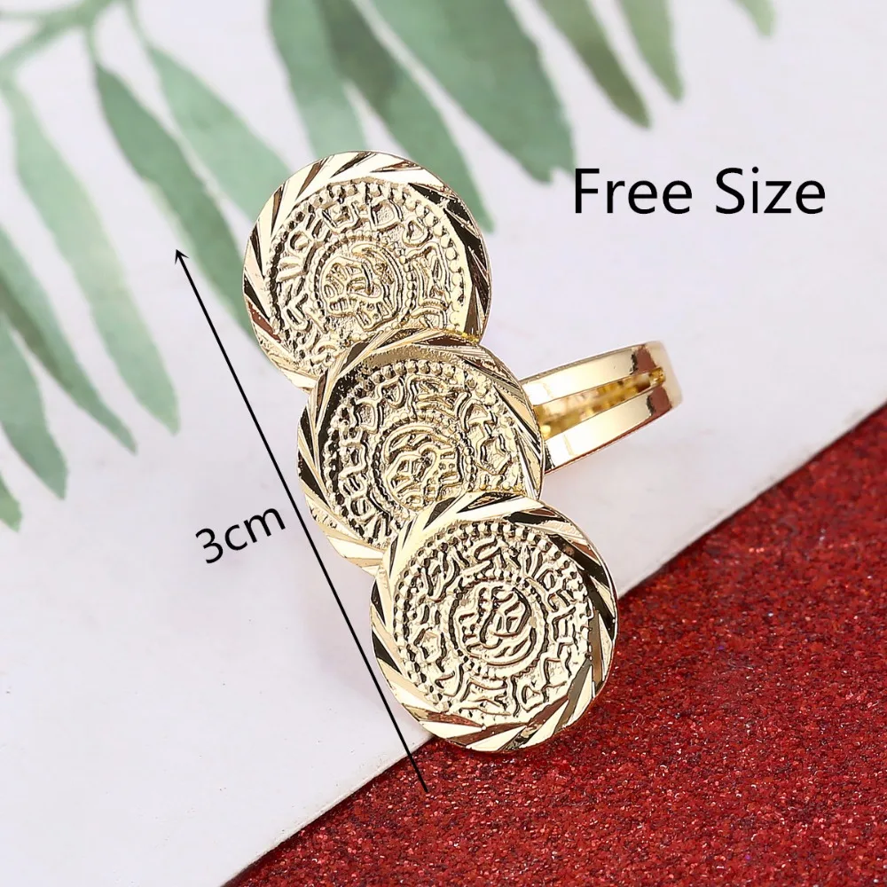 Arab Ancient Coin Ring Women Girls Africa Middle Eastern Jewelry Money Muslim Islam Wholesale Coins Ring image 2