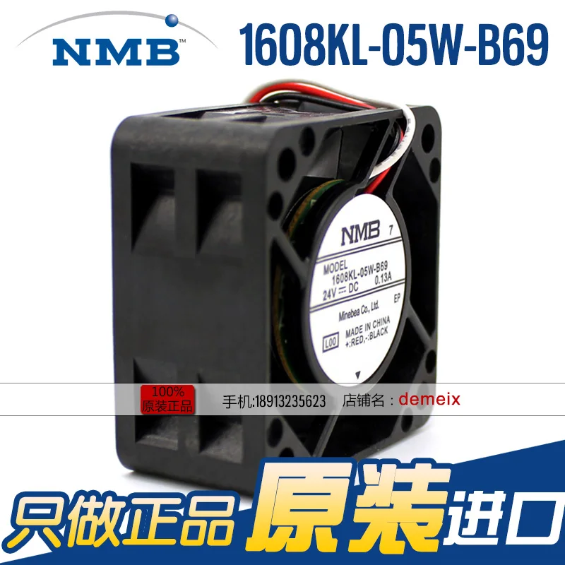 ใหม่ NMB-MAT NMB 1608KL-05W-B69 24V 0.13A 4020พัดลมระบายความร้อน