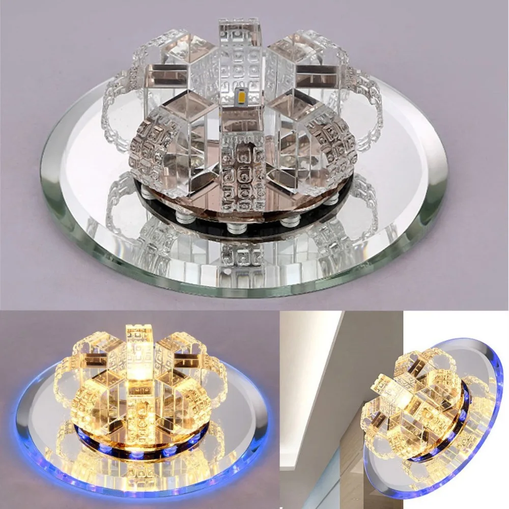 Modern Crystal LED Ceiling Lamp 9W Ceiling Light Fixture Lighting Ceiling Lights For bedroom Aisle Corridor Kitchen