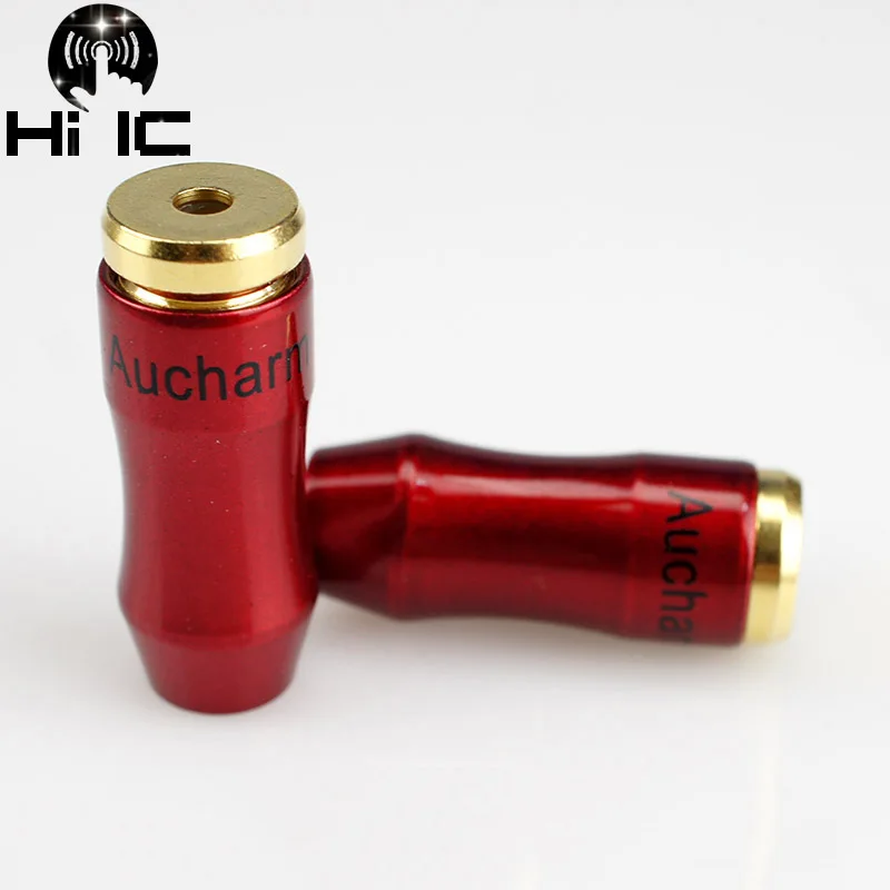 2 шт., разъём для наушников с позолоченным штекером 3,5 мм