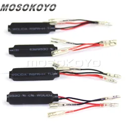 4pcs Universal Motorcycle 12V Turn Signal Light LED Flasher Indicator Resistor Load Fix Error Adapter for Honda Kawasaki Yamaha