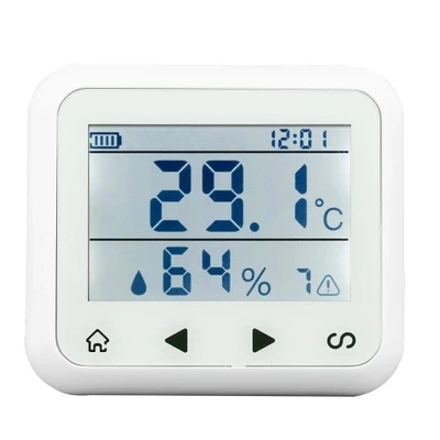 TD32 LED Display Adjustable Temperature And Humidity Alarm Sensor Detector Alarm Protect The Personal And property