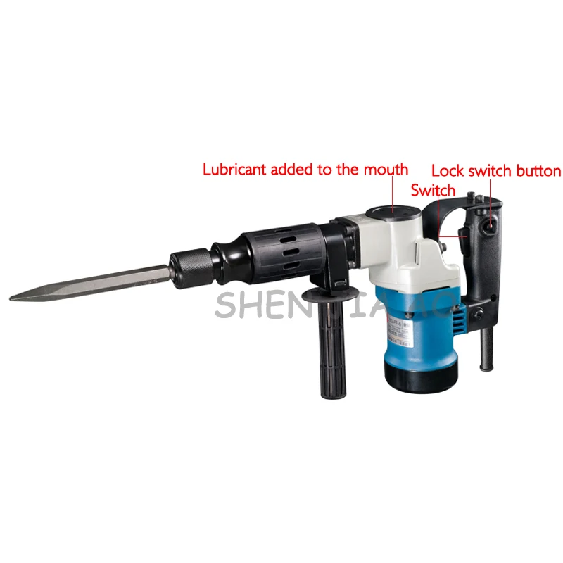 1PC Z1G-FF-6 Multi-function hand - held electric pick 900W electric pick machine chipping away the wall grooves 220V