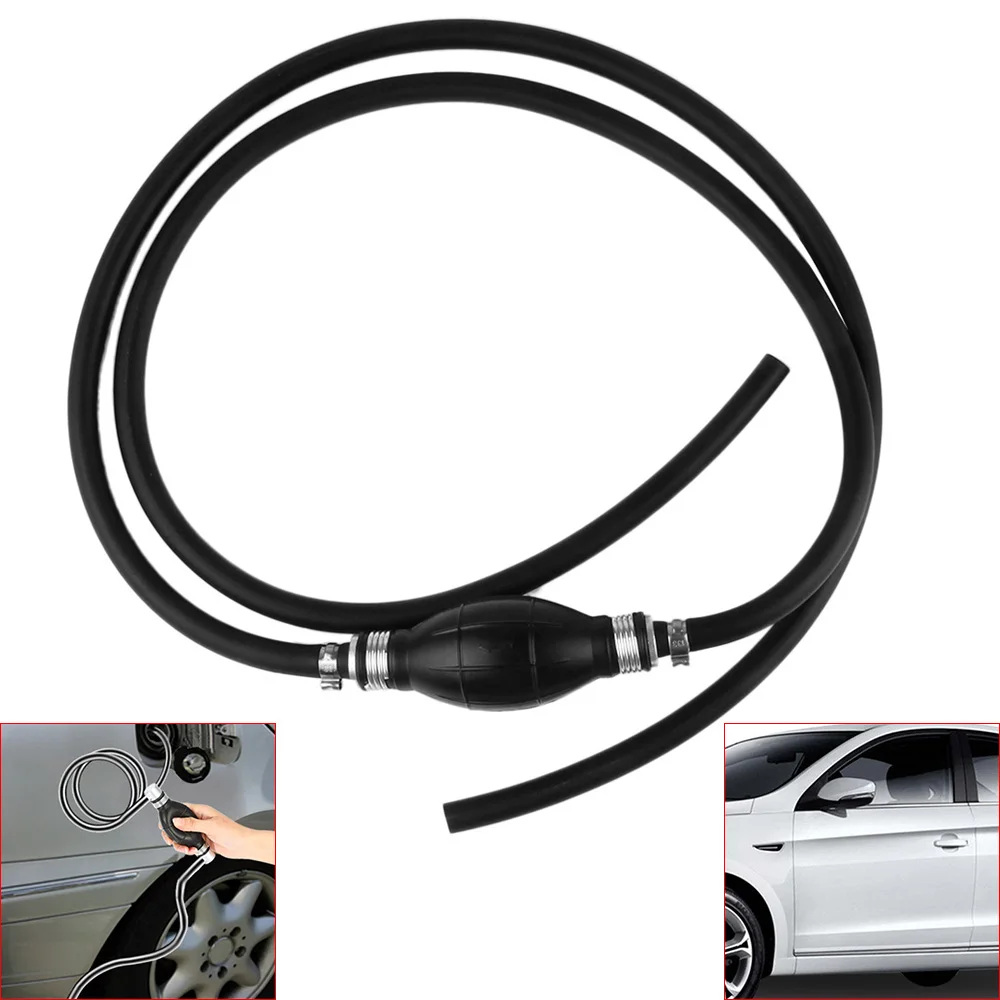 Universal Motor Fuel Gas Hose Line Assembly with Rubber Primer Bulb for Car Boat Yacht Tractor 6mm / 8mm /10mm /12mm