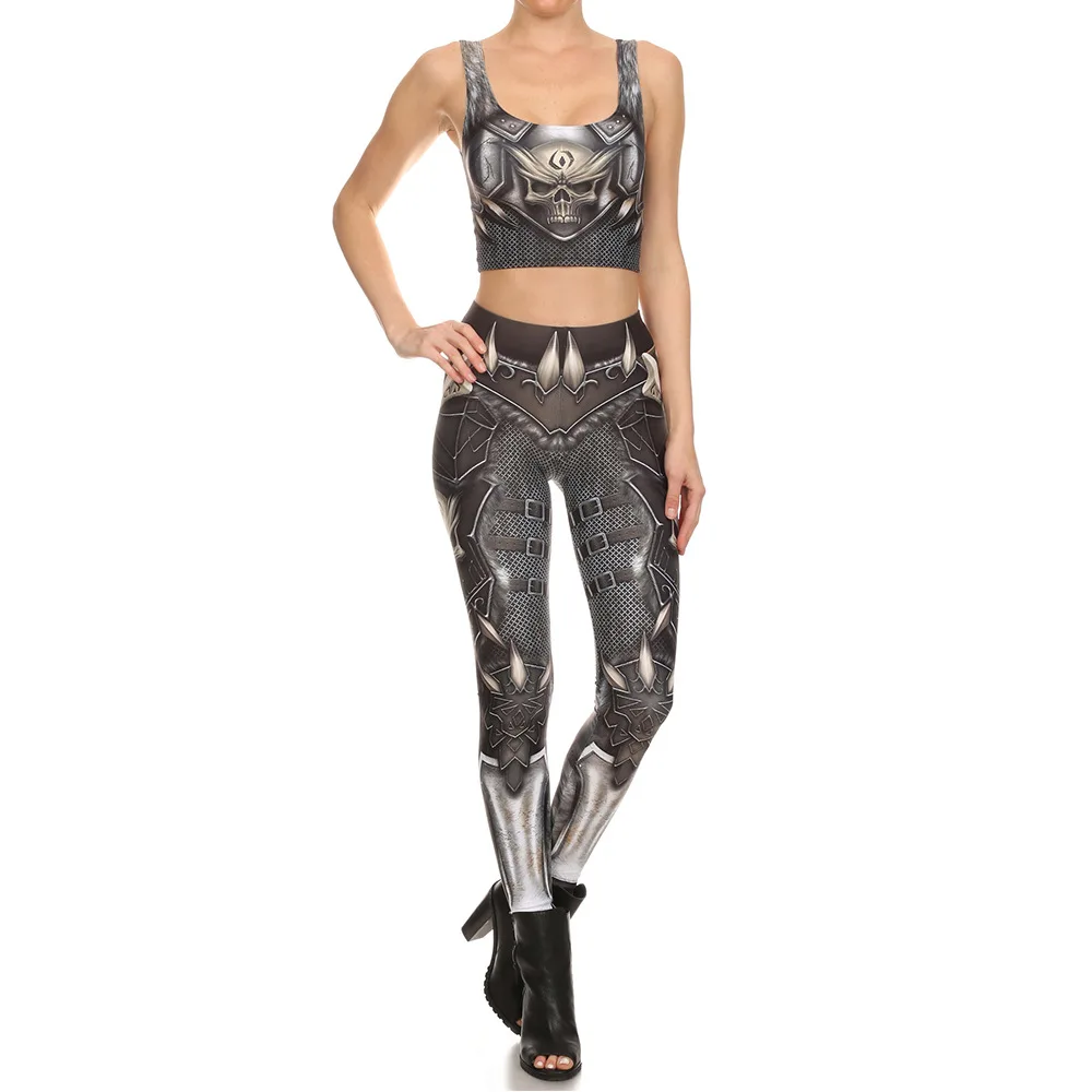 You're My SecExamen-Leggings gothiques SKhydrPunk pour femmes, pantalons d'entraînement de fitness, pantalons de rinçage College gris Armor Cove, tout neuf, fjl