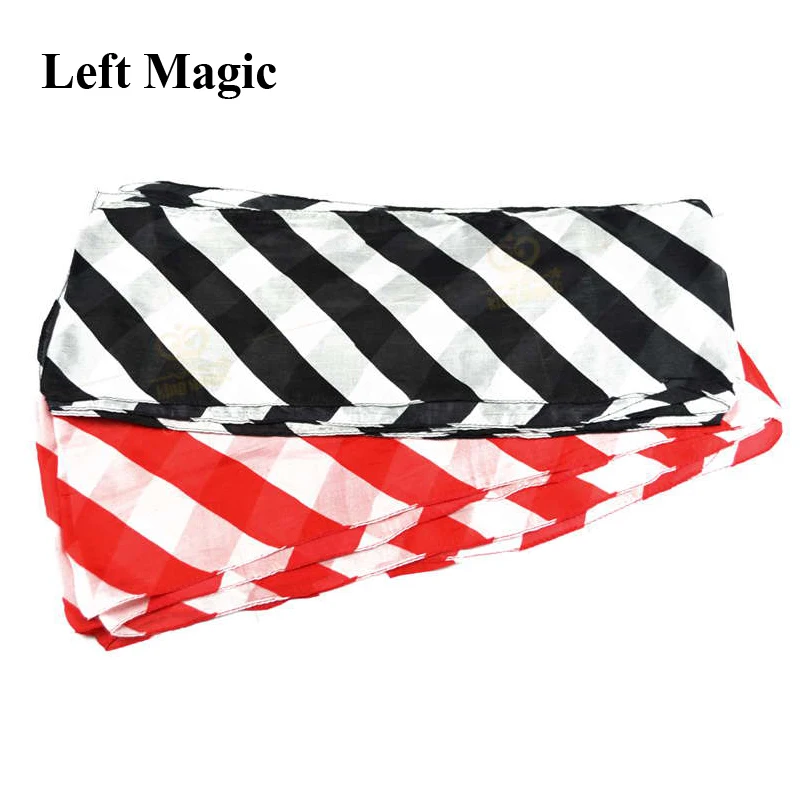 Long Magic Silk Magic Tricks Red/Black- White Silk Magic Props Stage Magic Gimmick For Magicians Accessory Toys