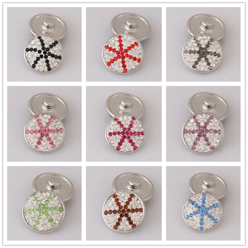 

Hot Round pattern 18MM Rhinestone&clay manual snap buttons Shambala snap buttons fit DIY 18mm snap jewelry wholesale