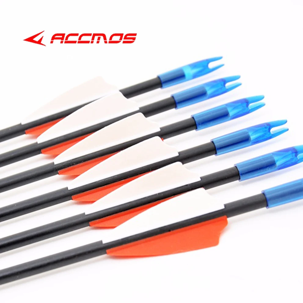 

12/24ps OD 6mm Fiberglass Arrow Spine 1300 For 20lbs Recurve Bow Archery Hunting