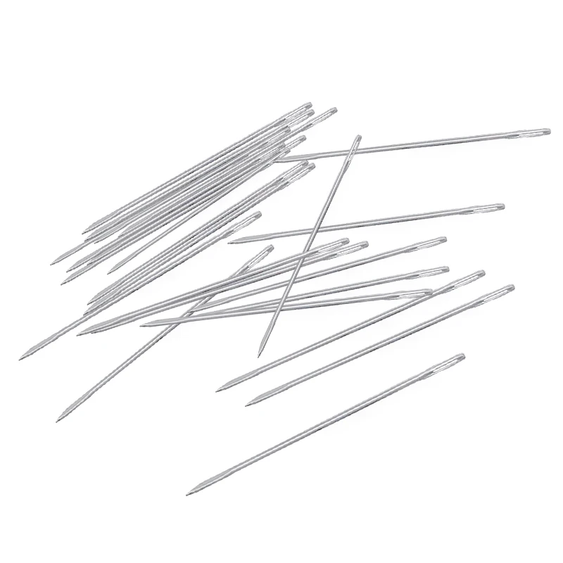 LMDZ 20pcs 70mm Stainless Steel Needle for Leather Sewing Leather hand stitch Stitching Needles Canvas Sewing Leather Tool