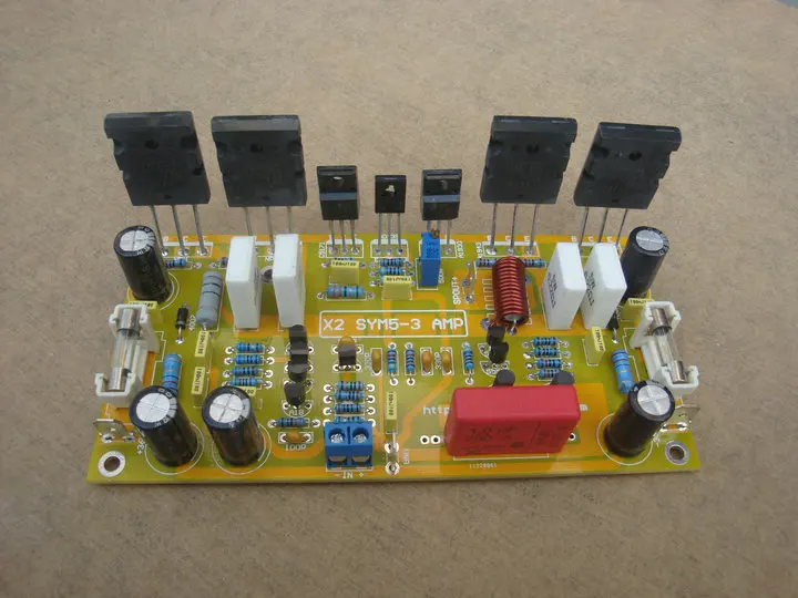 Panneau d'amplificateur de puissance Symasym5-3 TTC5200/1943 + 2SC5171/2sa930, tube d'entraînement à pleine symétrie, HIFi classique de classe A, 200W