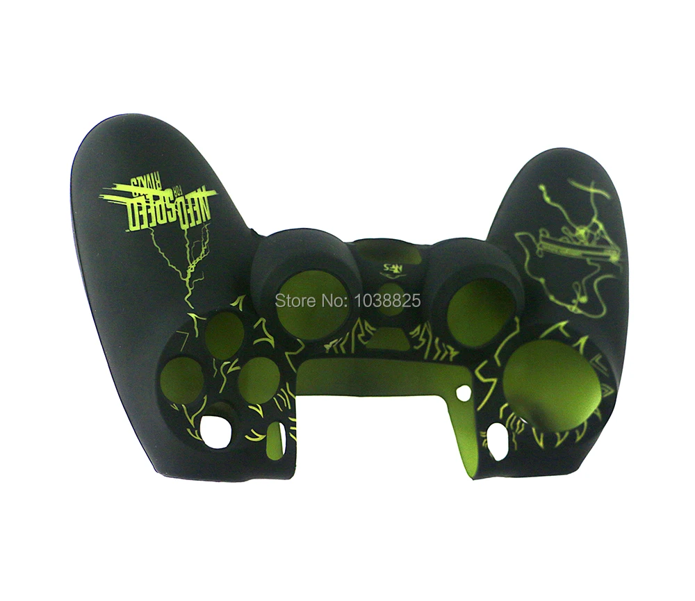 2 قطعة/الوحدة موضة سيليكون المطاط هلام جراب هاتف جلد تحتاج ل سرعة تصميم ل بلاي ستيشن 4 PS4 تحكم