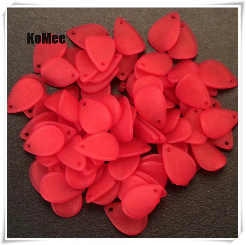 Wholesale 500pcs/lot Acrylic Fallen Petal Beads 12x17mm Frosted Flower Charms Popular Jewelry Making Necklace Bracelets Pendants