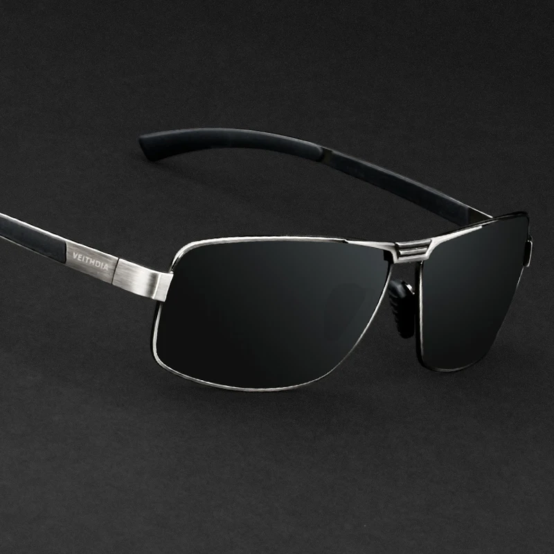 VEITHDIA-Brand Polarized UV400 Sunglasses for Men, Driving Sun Glasses, Outdoor Sports, Cycling Eyewear Accessories, 2490