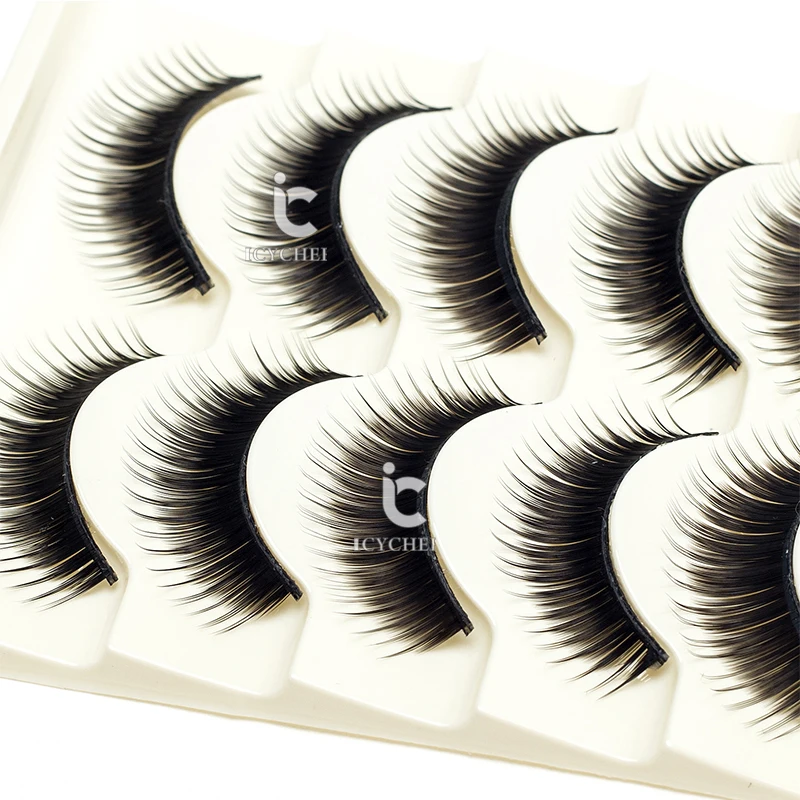 ICYCHEER  Makeup Thick Long Eye Lashes Handmade Mixed Mink False Eyelashes Dolls Handmade Soft Full Strip Lashes