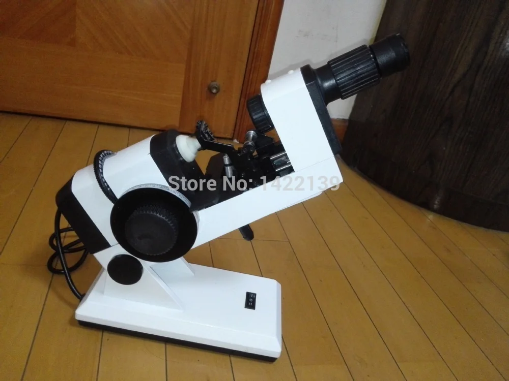 New NJC4 Optical Focimeter lensometer Manual lensmeter AC/DC powered External reading vertometer