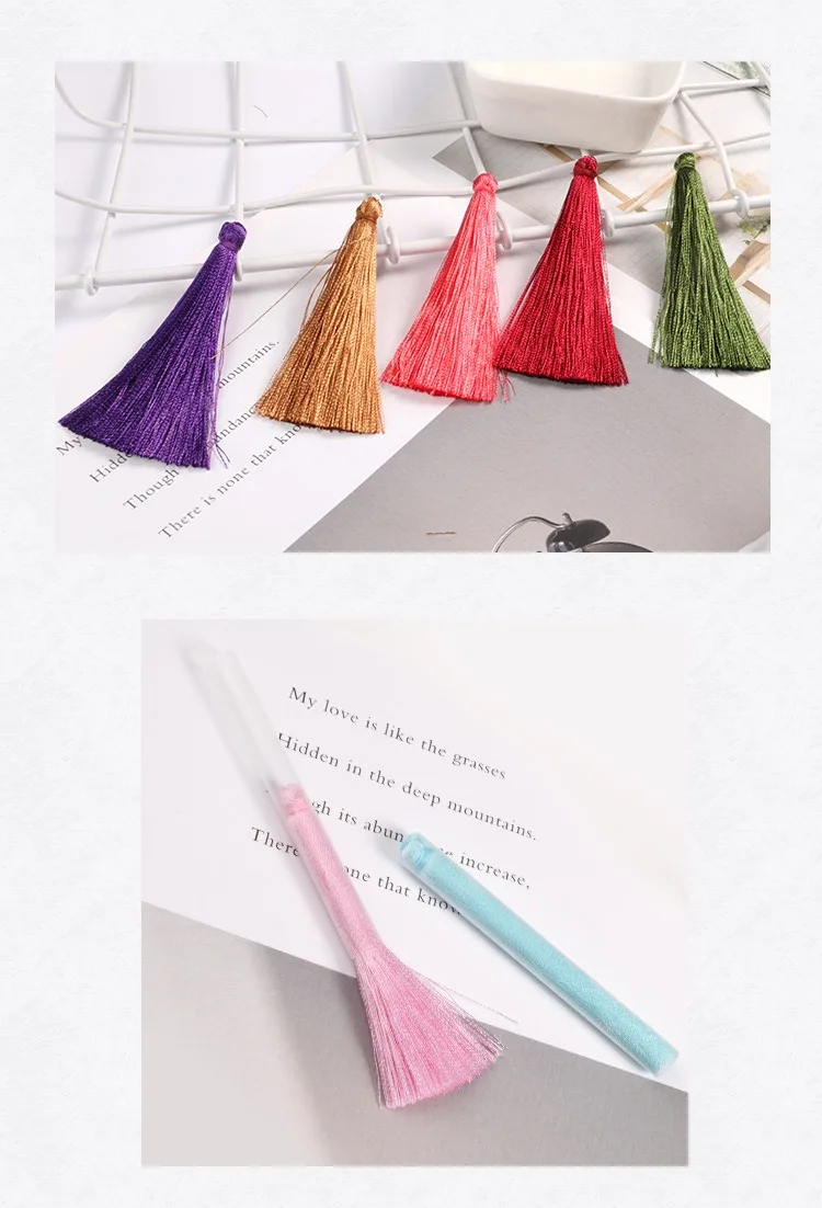 10pcs/bag 65MM 32 Colors Rayon Handmade Tassels Diy For Clothing Jewelry Earrings Garment Curtain Home Decoration Accessories