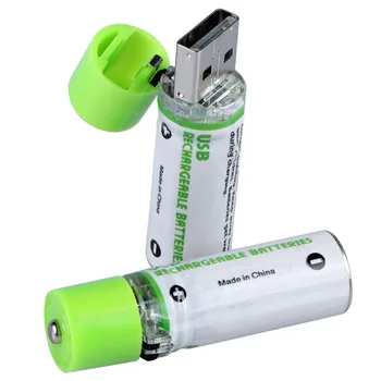 Batterie Nimh AA 1.2V 1450MAH, Rechargeable, Li-ion, USB 1450, avec carte de couleur, 2 pièces, meilleur prix