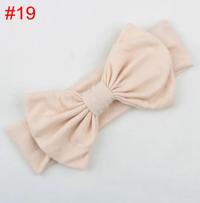 Yundfly Cotton Elastic Newborn Headband Bowknot Hair Band Children Infant Headwraps Bandeau Bebe