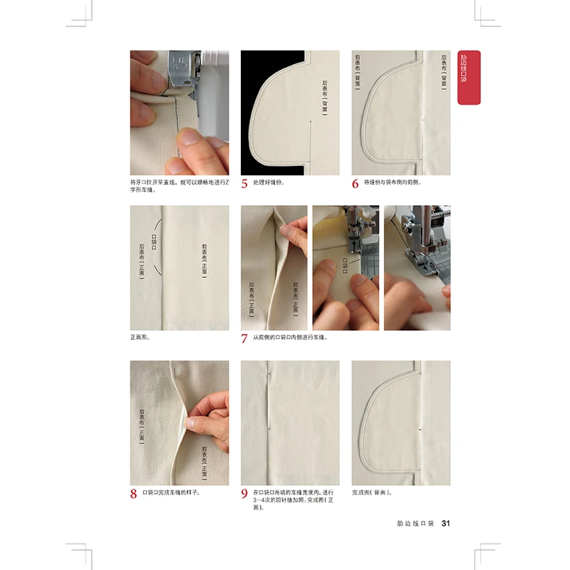 The Basis of Pocket Making Clothes Pocket Making Sewing Basic Tutorial Book Clothes Pocket Design Book