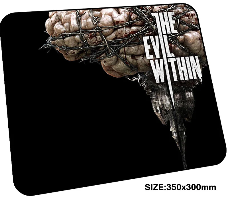 The evil within pad mouse computador gamer mause pad 350x300mm padmouse HD print mousepad ergonomic gadget cheapest office mats