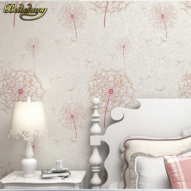 

beibehang papel de parede para quarto Dandelion light wallpaper backdrop living room bedroomTV sofa bed wallpaper nationwide